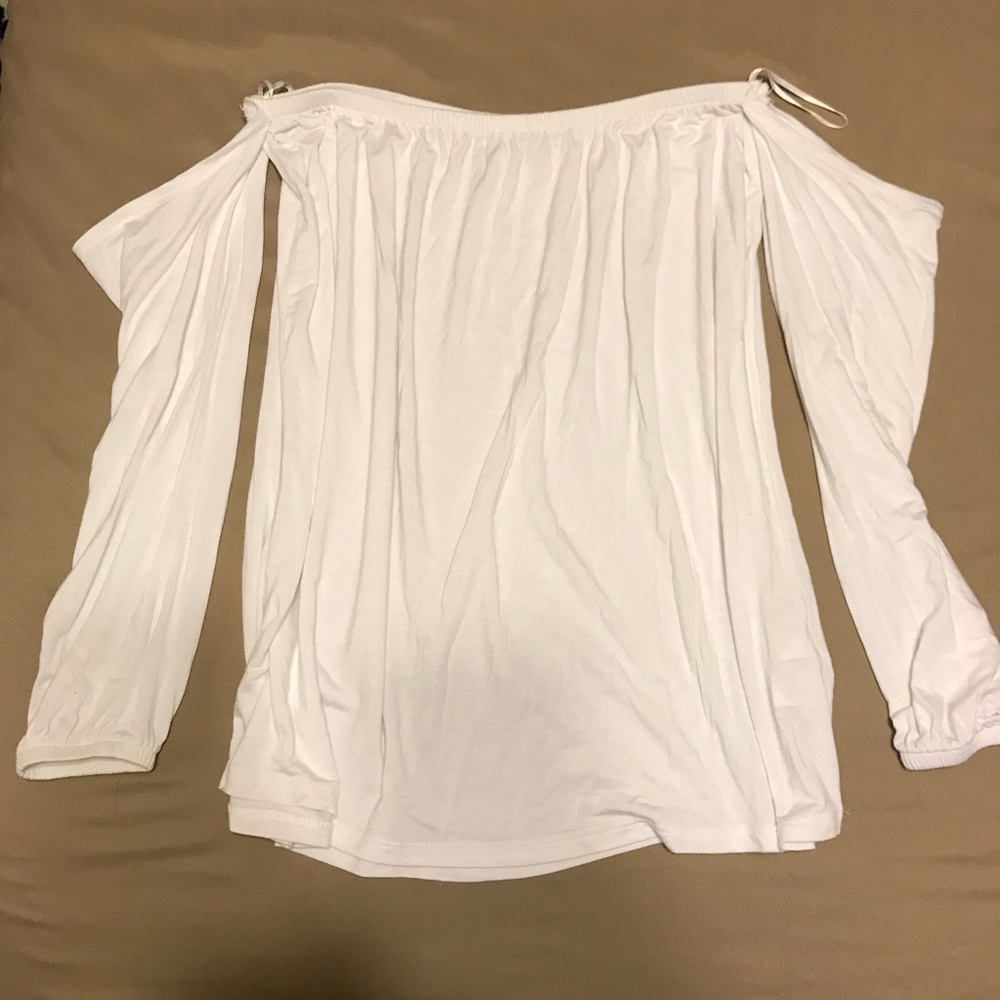 white off the shoulder